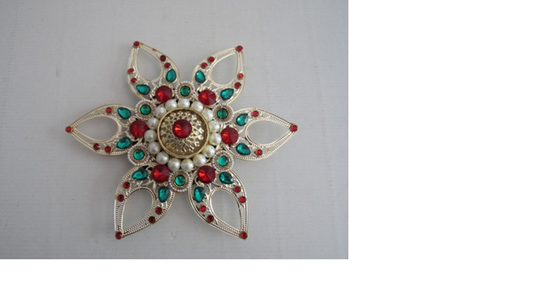 6 Golden PC Floating LED Rangoli
