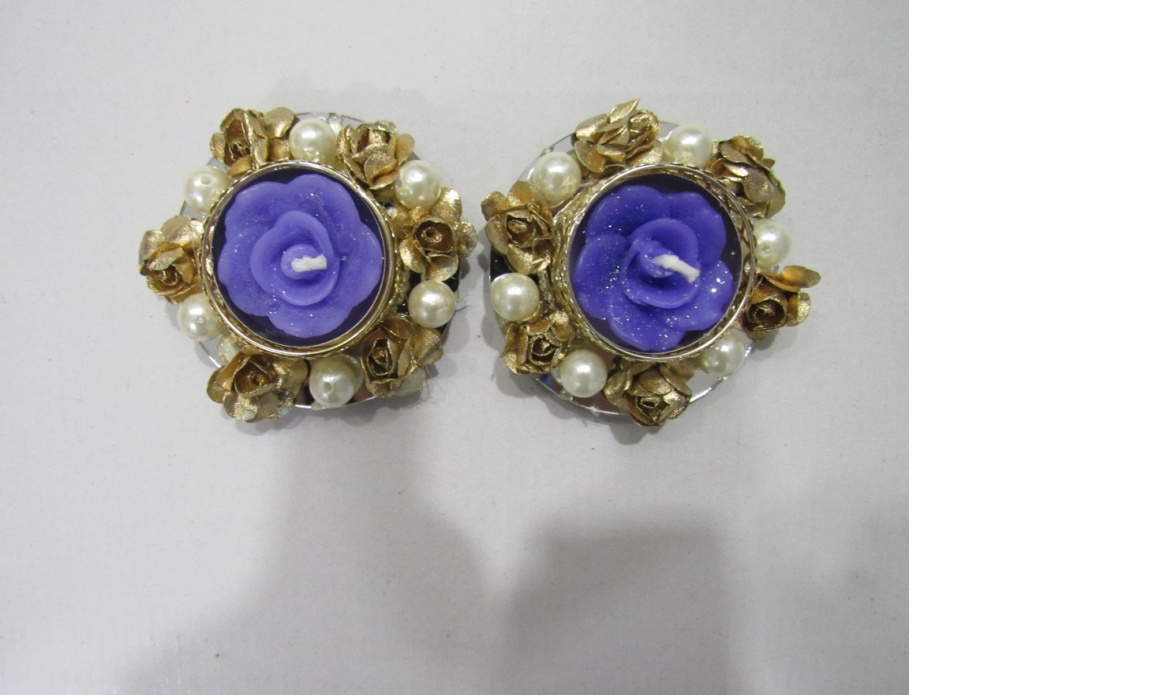 Gold Pearl Tealight Set of 2