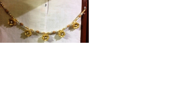 Silver Gold Toran with Flower